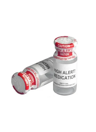 Medicine bottles shrink label