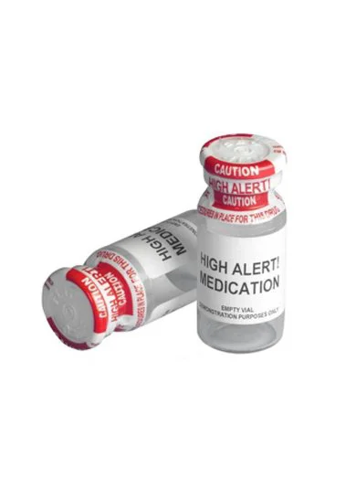 Medicine bottles shrink label