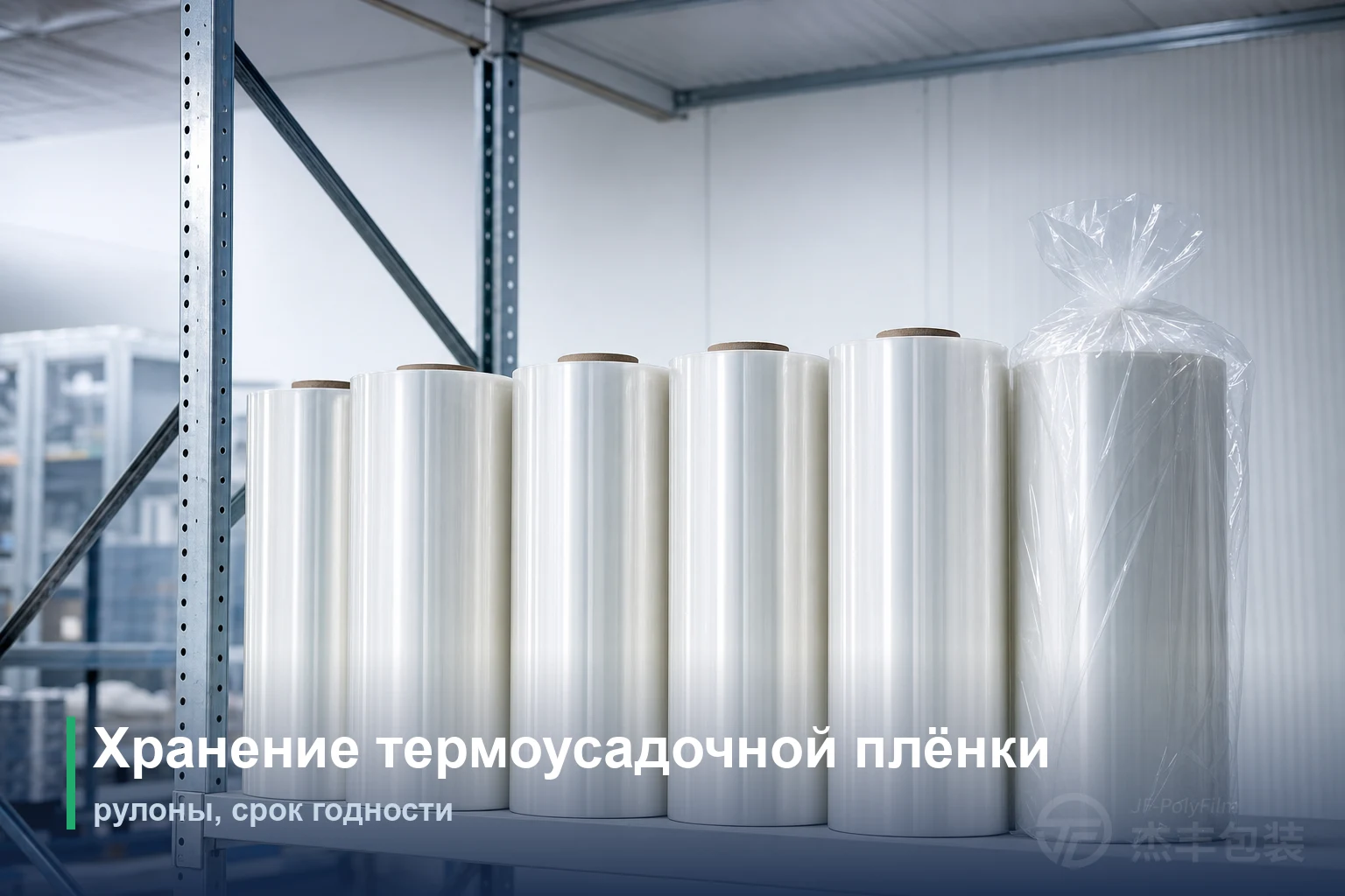 Хранение термоусадочной плёнки: рулоны, срок годности