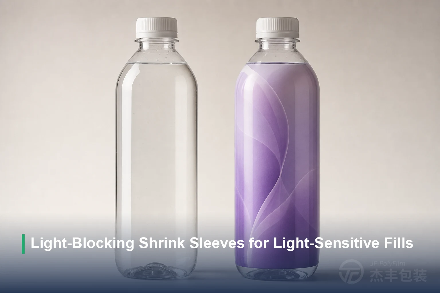 Light-Blocking Shrink Sleeves for Light-Sensitive Fills