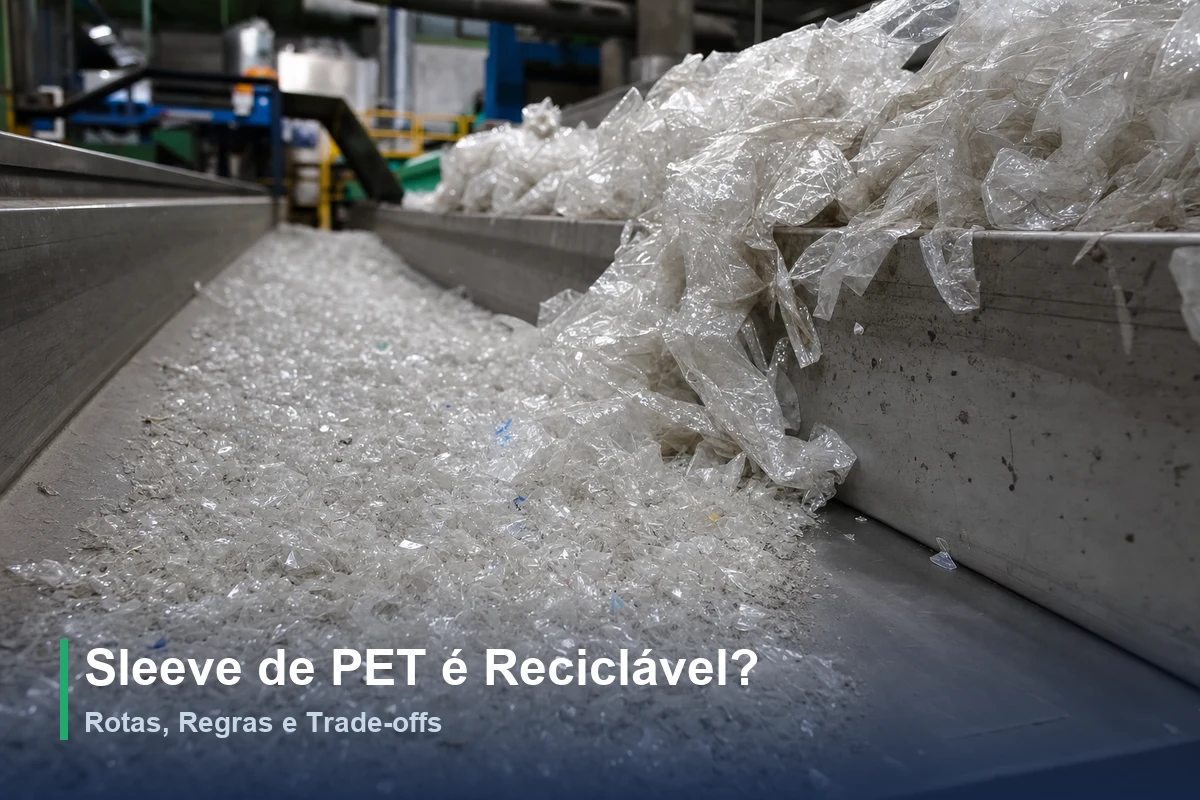 Sleeve de PET é Reciclável? Rotas, Regras e Trade-offs